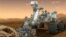 This artist's rendering provided by NASA shows the Curiosity rover on the surface of Mars. (AP/NASA)