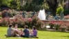 FILE - Florida State University students sit on the campus of Florida State University in Tallahassee, Florida, April 30, 2015. 