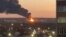 Russian media shows Kursk airfield blaze after alleged drone attack