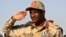 FILE - Rapid Support Forces leader Mohammad Hamdan Daglo Mousa salutes during a rally in Galawee, Sudan, June 15, 2019. Daglo, of Darfur, is widely known as Hemedti and on Jan. 7, 2024, was placed under U.S. sanctions.