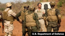 Entrainement de soldats nigériens au Burkina Faso, le 21 février 2019.