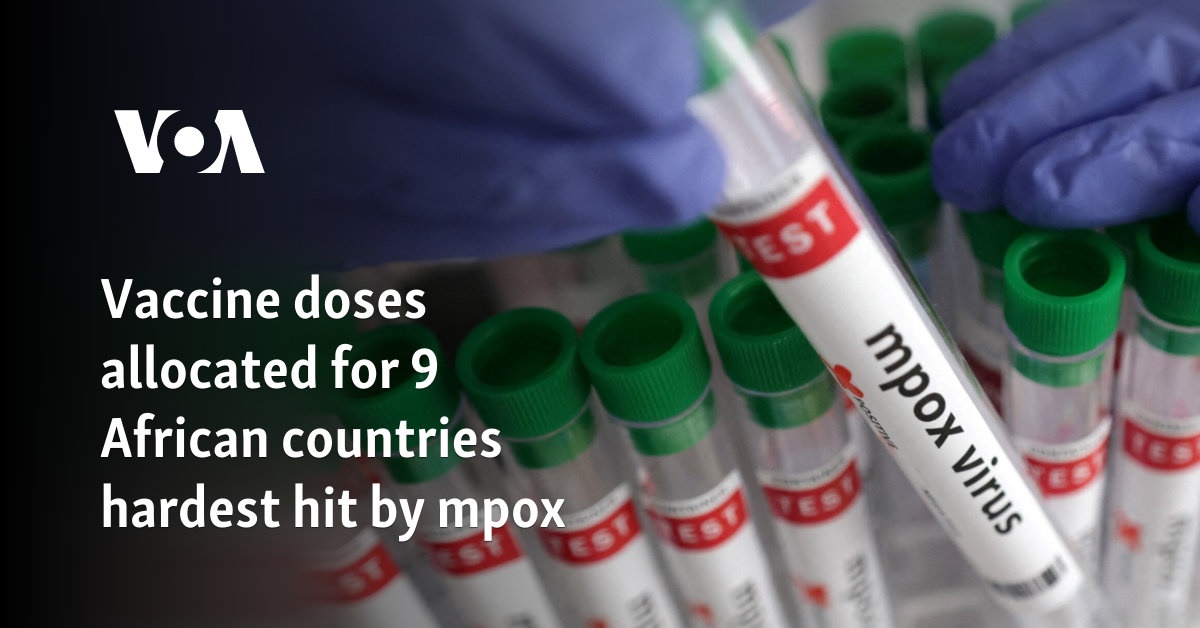 Vaccine doses allocated for 9 African countries hardest hit by mpox