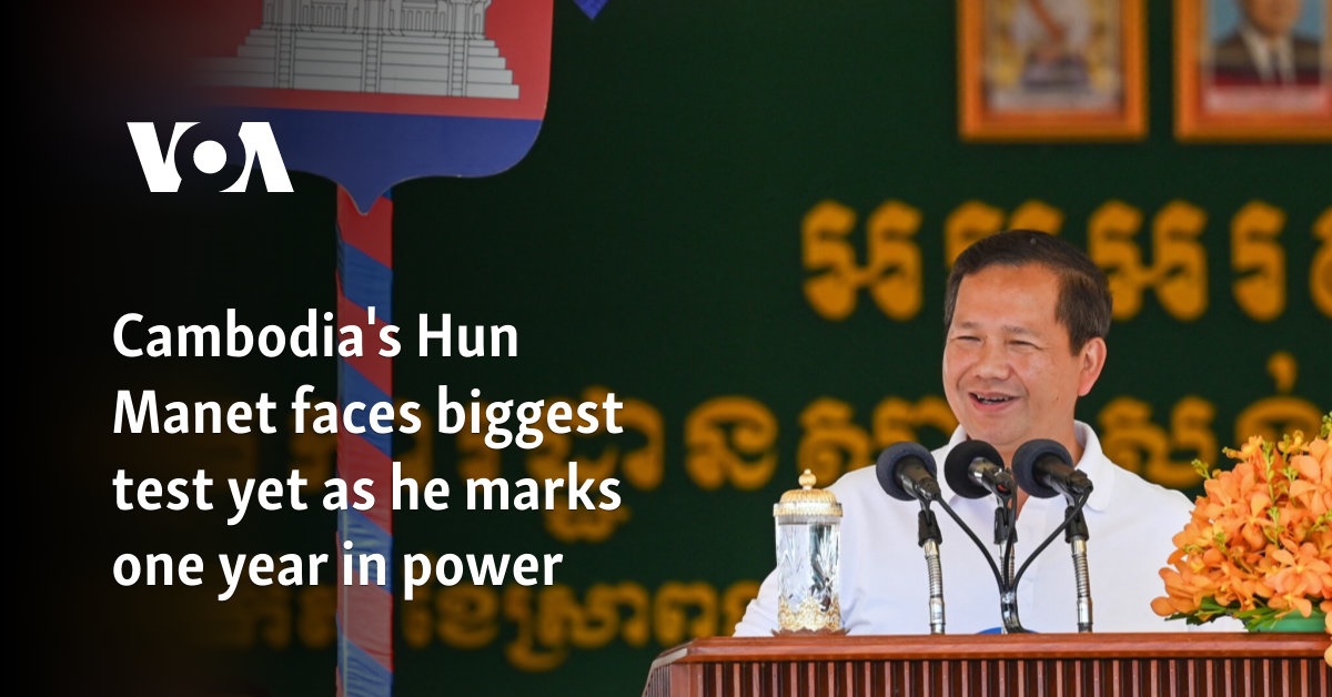 Cambodia's Hun Manet faces biggest test yet as he marks one year in power