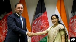 وزیران خارجۀ هند و افغانستان در پایان نشست استراتیژیک دو کشور
