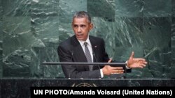 美國總統奧巴馬9月27日在聯合國可持續發展峰會上發表講話