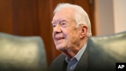 L'ancien président Jimmy Carter à Atlanta, Georgie, le 11 avril 2018.