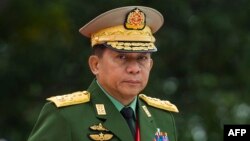 미얀마 로힝야 족 학살과 관련해 미국 재무부 제재대상으로 지정된 민 아웅 훌라잉 미얀마 총사령관.