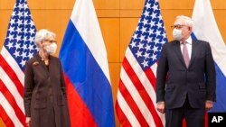 دیدار وندی شرمن، قائم مقام وزارت خارجه آمریکا، با سرگئی ریابکوف، معاون وزیر خارجه روسیه (۲۰ دی ۱۴۰۰)