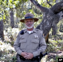 Ranger Chuck Bancroft's job includes enforcing the park's rules and sharing its wonders with visitors.