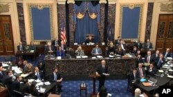 Sidang pemakzulan Trump di Gedung Capitol, Washington, D.C., 27 Januari 2020. (Foto: dok).