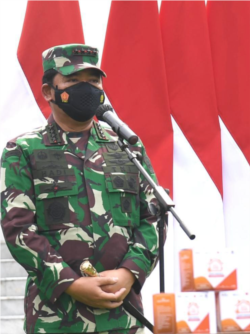 Panglima TNI Marsekal Hadi Tjahjanto akan melakukan pendistribusian dan pengawasan program ini dengan ketat. (Foto: Courtesy/Biro Pers)