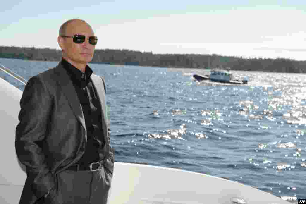 Putin At Valaam Monastery, August 14, 2011.