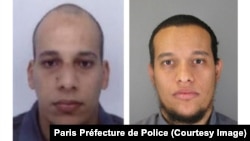 Chérif Kouachi, left, and Said Kouachi, right, are seen in images released by the Paris Préfecture de Police.
