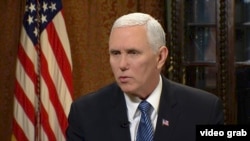 Wakil Presiden Amerika Serikat Mike Pence saat diwawancarai VOA, 3 Januari 2018.