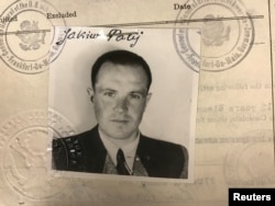 FILE - Jakiw Palij, a 95-year old former New York City man believed to be a former guard at a labor camp in Nazi-occupied Poland, is pictured in a 1949 visa photo in this undated handout image obtained by Reuters Aug. 21, 2018.