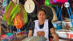 Rina Castillo, comerciante del Mercado Oriental de Nicaragua.