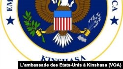 Le logo de l'ambassade des Etats-Unis à Kinshasa