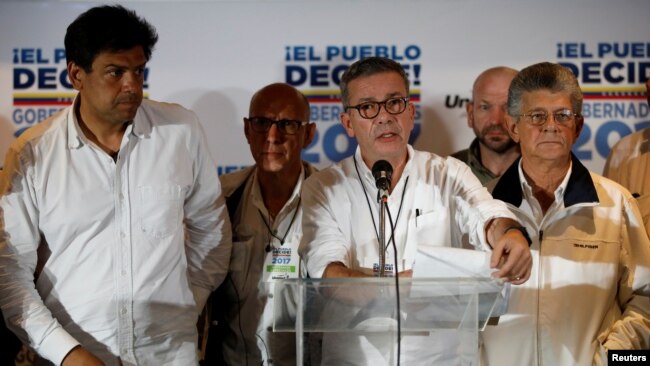 el jefe de la campaña de la Mesa de la Unidad Democrática (MUD) Gerardo Blyde, pide la auditoría de las eleccionesl