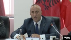 Premijer Kosova Ramuš Haradinaj na današnjoj konferenciji u Prištini 