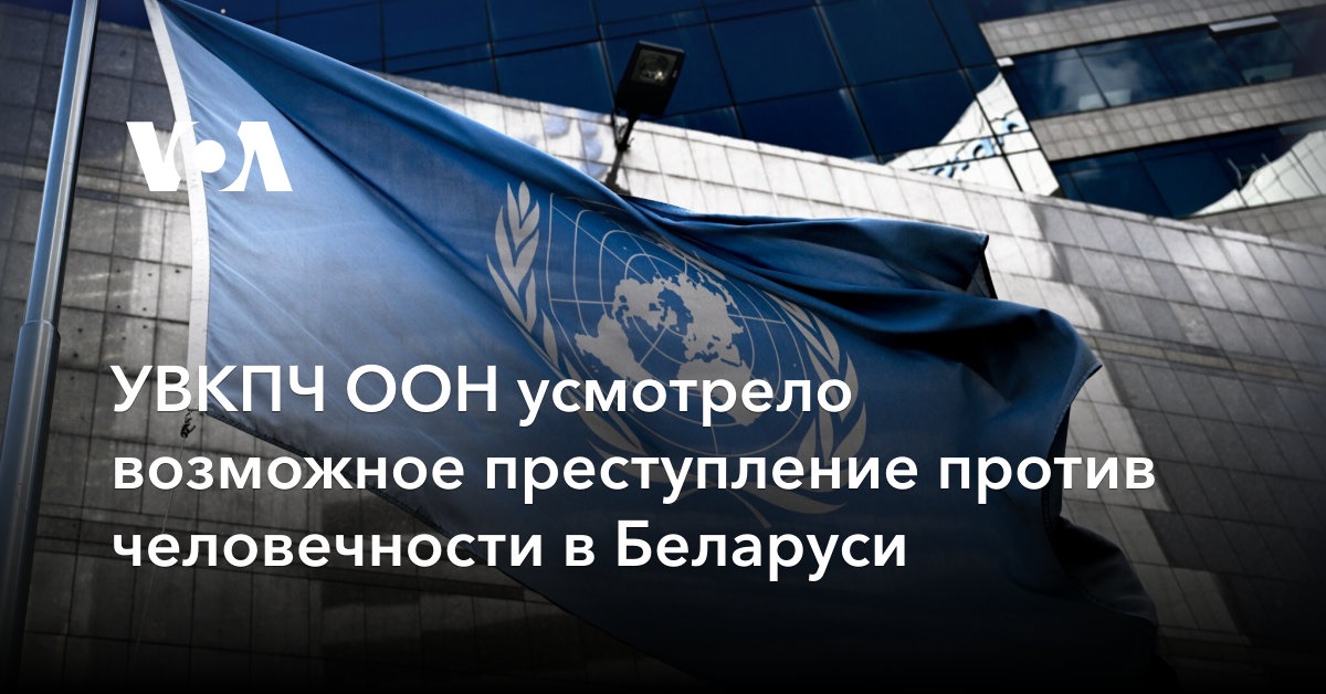 УВКПЧ ООН усмотрело возможное преступление против человечности в Беларуси