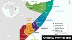 Overview map of Somalia