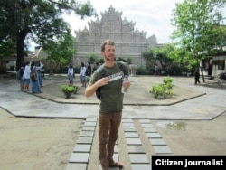 Chris Crow saat berkunjung ke Istana Air Yogyakarta (foto/dok: Chris Crow)