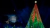 Trump Nyalakan Lampu Hias Pohon Natal Gedung Putih