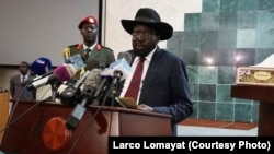 Presiden Sudan Selatan Salva Kiir menolak menandatangani perjanjian damai (foto: dok).