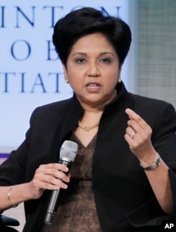 Indra Nooyi, shown in 2011, is CEO of PepsiCo.