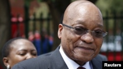 FILE - South Africa's President Jacob Zuma, under fire for misusing government funds, is pictured during a visit to Eersterust, Pretoria, Dec. 15, 2015.