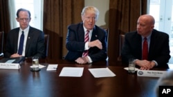 Президент США Дональд Трамп встретился с группой сенаторов и членов Палаты представителей от обеих партий. Белый дом, Вашингтон. 13 февраля 2018 г.