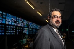 Yiannis Exarchos, CEO Olympic Broadcasting Services (OBS) saat wawancara dengan AFP di studio OBS di International Broadcast Center (IBC) di Tokyo pada 28 Juli 2021. (Foto: AFP)