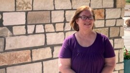 Van Horn, Texas, Mayor Becky Brewster poses for a photo on Saturday, July 17, 2021, in Van Horn, Texas, just days before Blue Origin launched a manned spacecraft from its spaceport about 25 miles outside of the West Texas town. (AP Photo/Sean Murphy)