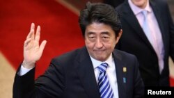아베 신조 일본 총리 (자료사진)