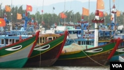 Tàu đánh cá của ngư dân Việt Nam ở Lý Sơn, Quảng Ngãi. 