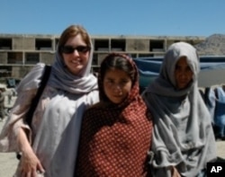 Susan Retik Ger with local friends in Kabul