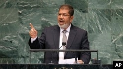 Tổng thống Ai Cập Mohammed Morsi (ảnh tư liệu ngày 26/9/2012).