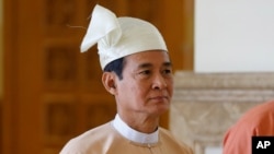 温敏（Win Myint,）当选为缅甸新总统