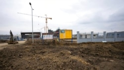 Construction site of first Chinese car tire factory in Europe near northern Serbian town of Zrenjanin, 50 kilometers north of Belgrade, Nov. 18, 2021.