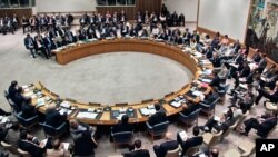 FILE - The United Nations Security Council 