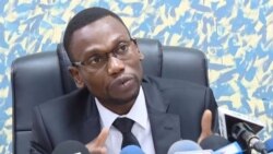 Benjamin Hounkpatin, ministre de la Santé, le 27 décembre 2019 à Cotonou. (VOA/Ginette Fleure Adande)