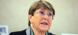 လူ့အခွင့်အရေးဆိုင်ရာ ကုလသမဂ္ဂ မဟာမင်းကြီး Michelle Bachelet