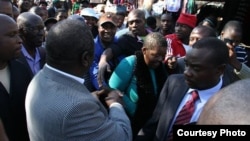 Prime Minister Morgan Tsvangirai in his meet the people campaign