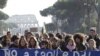Italian Students Storm Tower of Pisa, Rome's Colosseum