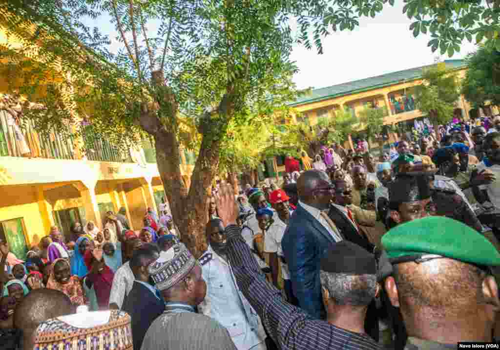 Mataimakin Shugaban Kasa Yemi Osinbanjo A Katsina Yayin da Yaje Jaje Kan Iftila'in Ambaliyar Ruwa