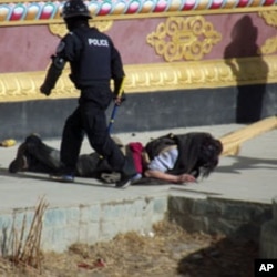 This photograph was provided by the activist group Students For a Free Tibet and cannot be independently verified, January 24, 2012.