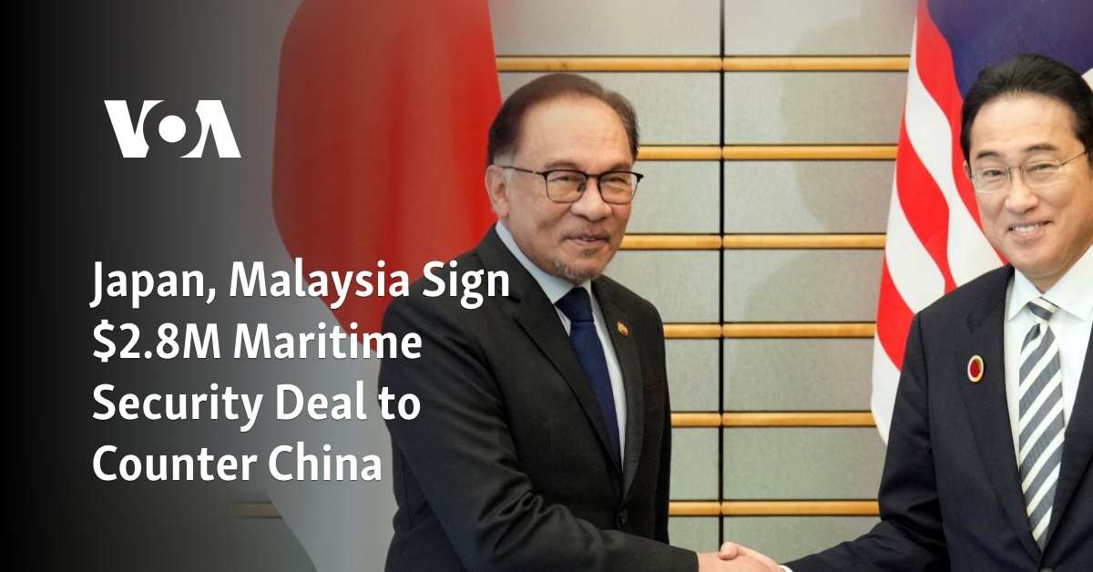 Japan, Malaysia Sign $2.8M Maritime Security Deal to Counter China