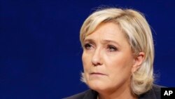 Ứng viên Le Pen.