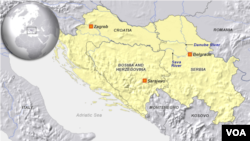 Bản đồ của Bosnia.