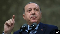 Turkey's President Recep Tayyip Erdogan has been critical of the U.S. and Western allies over several recent disputes.